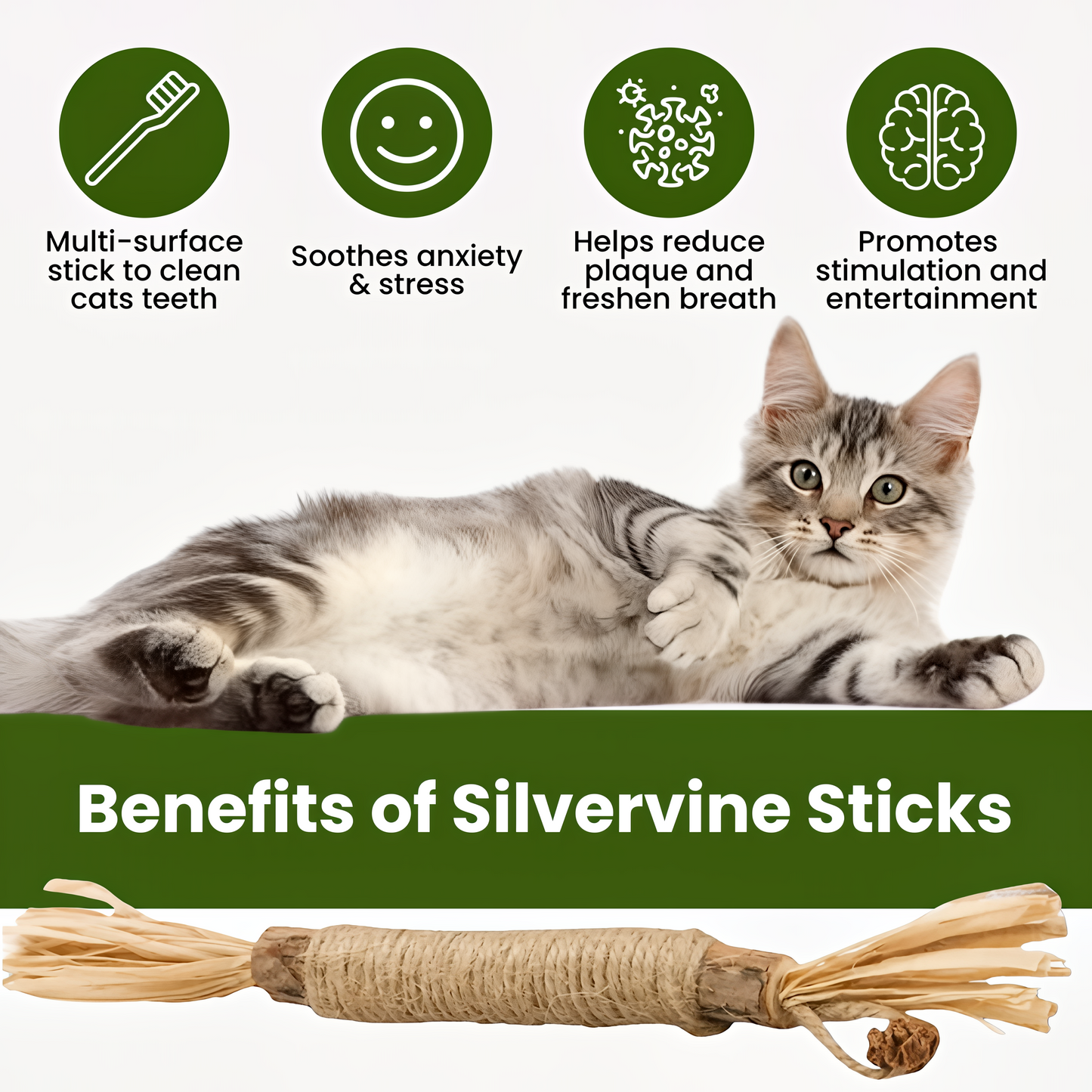 KEESAA Natural Silvervine Dental Sticks